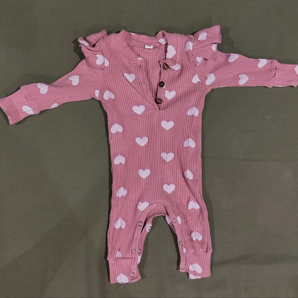Pink Heart Kids One Piece - Picture 1 of 1